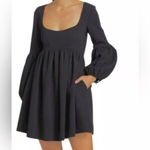 Cinq A Sept Dorina Mini Dress in Black; Size 2